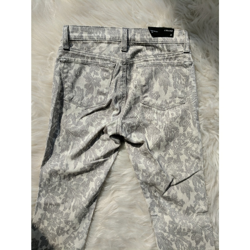 J Brand Floral Print Super Skinny Mid-Rise - Picture 7 of 8